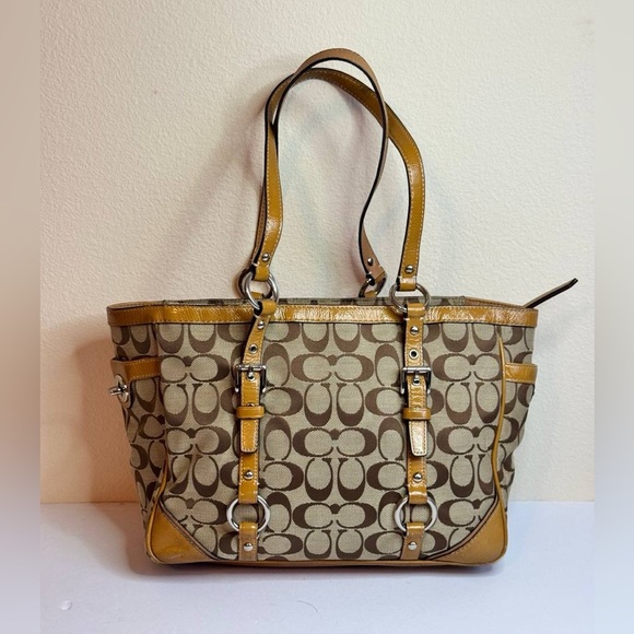 Coach Y2K Signature Monogram Shoulder Tote Bag - Picture 1 of 11